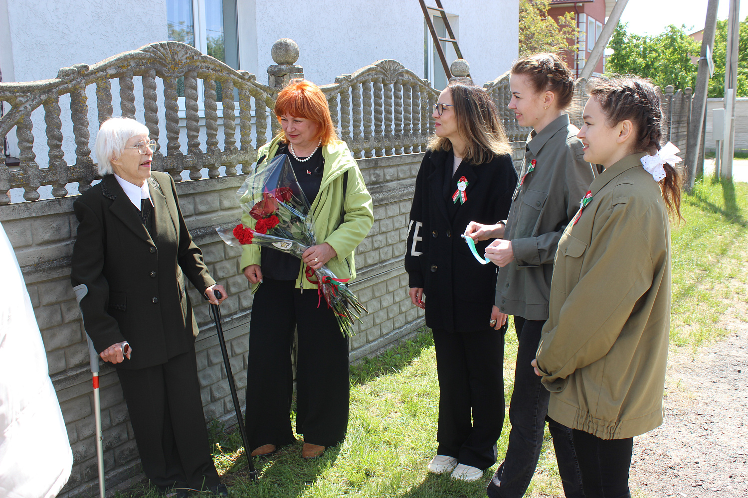 Віншаванне ветэрана з Днём Перамогі!