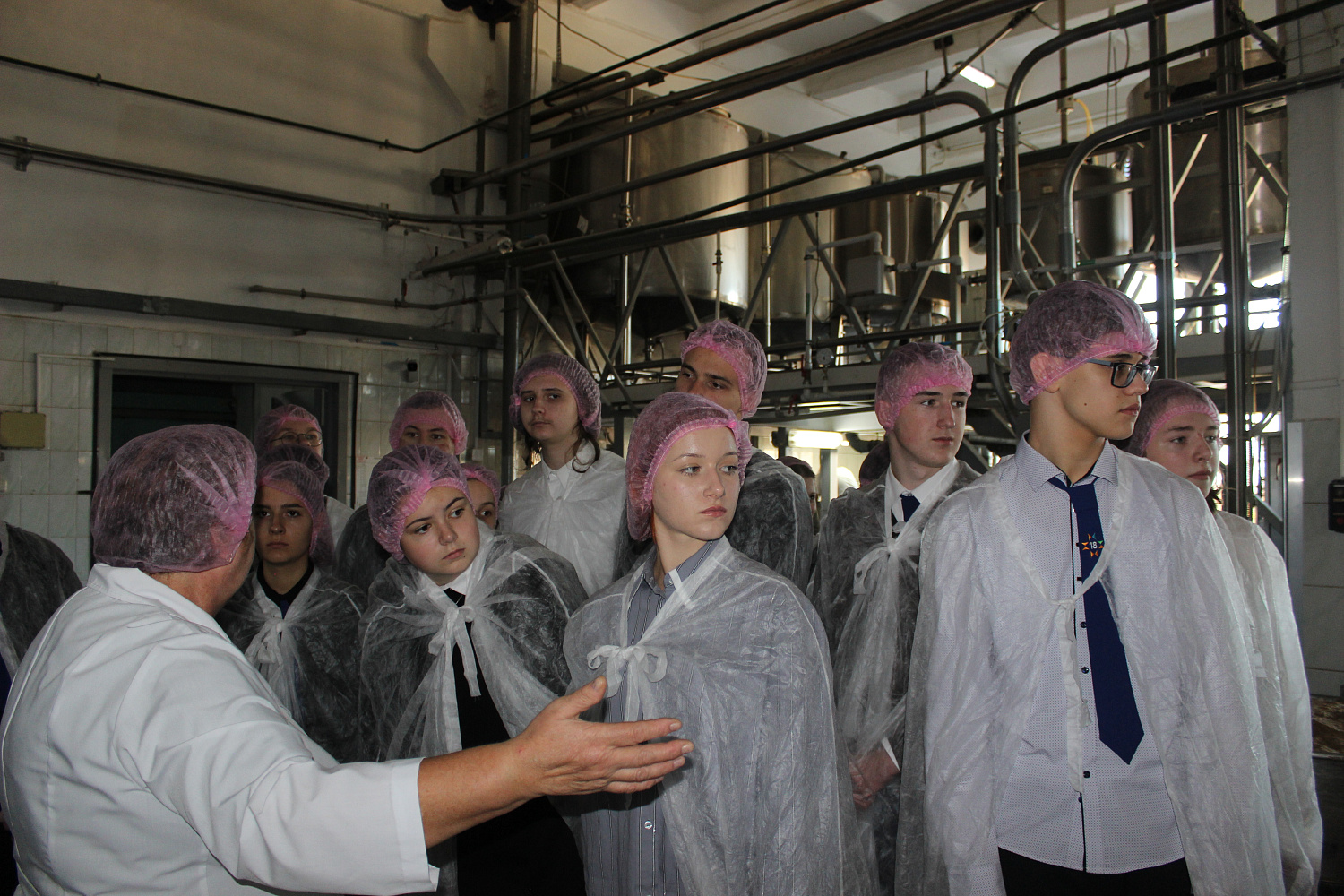 Экскурсія па вытворчасці для школы №18