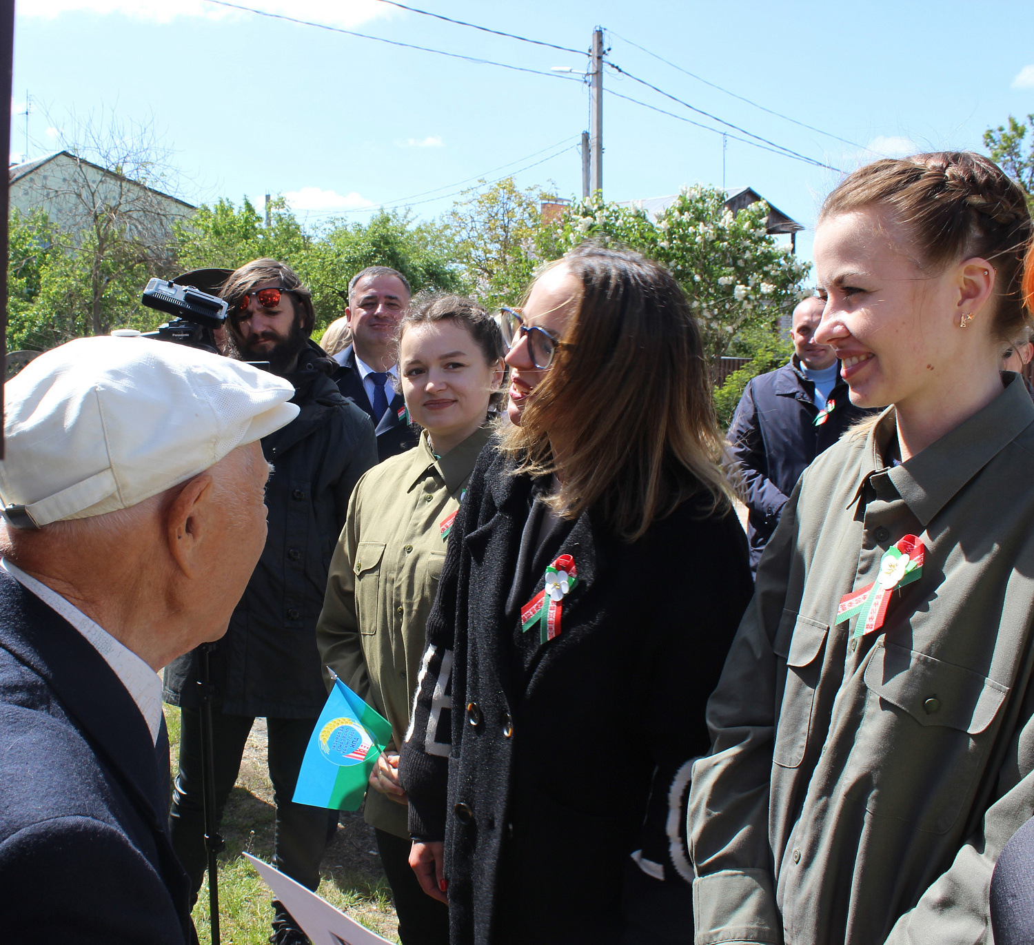 Віншаванне ветэрана з Днём Перамогі!