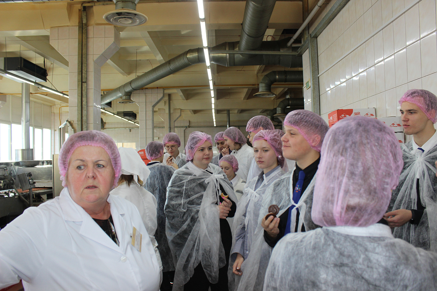 Экскурсія па вытворчасці для школы №18